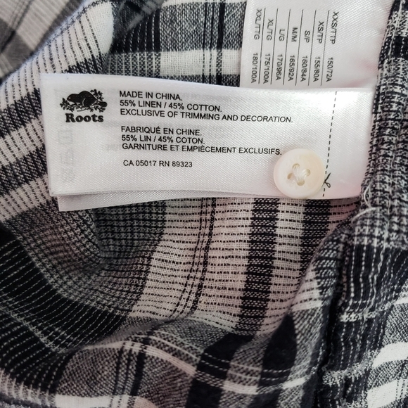 Roots Hartley Women's Plaid Short Sleeve Dress Size S - Picture 14 of 14